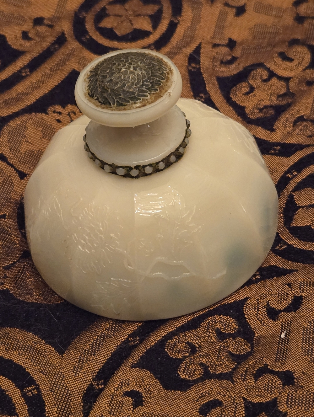 Custard Glass Sugar Bowl Top